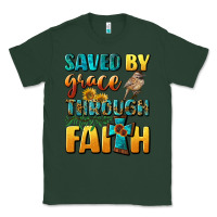 Sports Green saved by grace through faith Classic Tee - BundleAndBundleShop