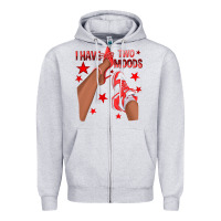 Heather Grey Bright Red I Have Two Moods Afro Girl Sneakers Zipper Hoodie - texasbilliewilder