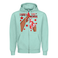 Seafoam Bright Red I Have Two Moods Afro Girl Sneakers Zipper Hoodie - texasbilliewilder