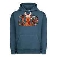 Pigment Midnight Navy joy christmas reindeer Urban Hoodie - Jasminsmagicworld