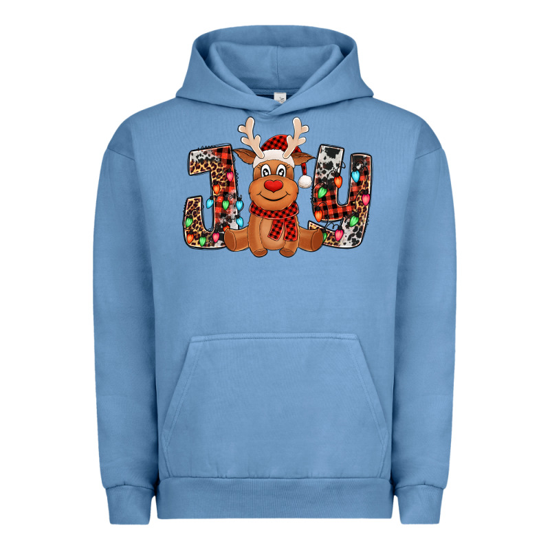 Joy Christmas Reindeer Urban Hoodie by Jasminsmagicworld | Teevron