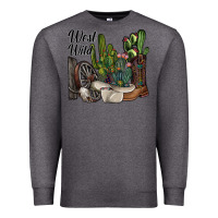 Charcoal Heather west wild Premium Sweatshirt - SublimationCraftShop