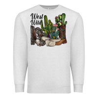 Oatmeal Heather west wild Premium Sweatshirt - SublimationCraftShop