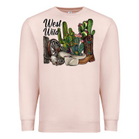 Pale Pink west wild Premium Sweatshirt - SublimationCraftShop