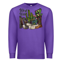 Purple west wild Premium Sweatshirt - SublimationCraftShop