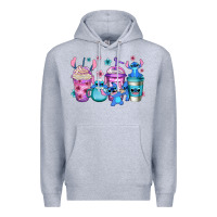 Heather Grey stitch coffee Premium Hoodie - Jasminsmagicworld