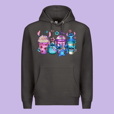 Stitch Coffee Premium Hoodie Designed By Jasminsmagicworld