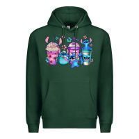 Sports Green stitch coffee Premium Hoodie - Jasminsmagicworld