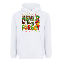 White never let them forget Heavyweight Hoodie - Zillion Design Studio