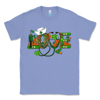 Colony Blue st patricks day love nurse Classic Tee - RanaPortraitStore