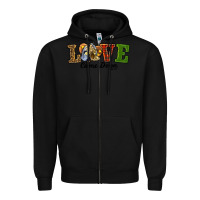 Black Love Came Down Baby Jesus Christmas Zipper Hoodie - RanaPortraitStore
