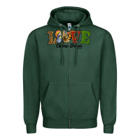 Sports Green Love Came Down Baby Jesus Christmas Zipper Hoodie - RanaPortraitStore
