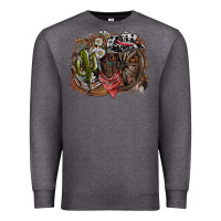 Charcoal Heather western Premium Sweatshirt - SublimationCraftShop