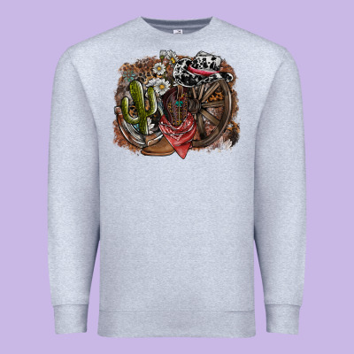 Western Premium Sweatshirt Designed By Sublimationcraftshop
