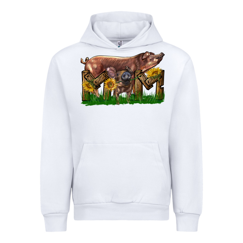 Western Mom With Duroc Pig And Baby Pig Urban Hoodie by LillyAllenDesigns | Teevron