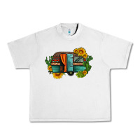 Lunar Rock caravan sunflowers and cactus Urban Heavy Tee - Artiststas