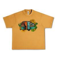 Peanut Butter caravan sunflowers and cactus Urban Heavy Tee - Artiststas