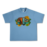 Pebble Blue caravan sunflowers and cactus Urban Heavy Tee - Artiststas