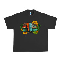 Pigment Black caravan sunflowers and cactus Urban Heavy Tee - Artiststas