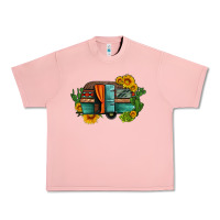 Salmon caravan sunflowers and cactus Urban Heavy Tee - Artiststas