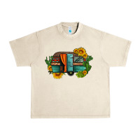 Sandshell caravan sunflowers and cactus Urban Heavy Tee - Artiststas
