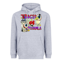 Heather Grey Trick or Tequila Heavyweight Hoodie - texasbilliewilder