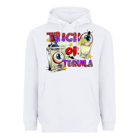 White Trick or Tequila Heavyweight Hoodie - texasbilliewilder