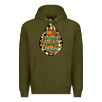 Army Green Thankful Grateful Blessed Premium Hoodie - LillyAllenDesigns
