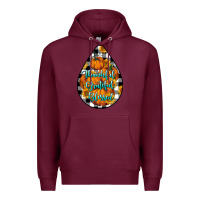 Burgundy Thankful Grateful Blessed Premium Hoodie - LillyAllenDesigns
