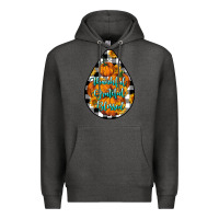 Charcoal Heather Thankful Grateful Blessed Premium Hoodie - LillyAllenDesigns