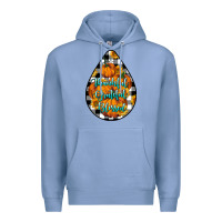 Colony Blue Thankful Grateful Blessed Premium Hoodie - LillyAllenDesigns