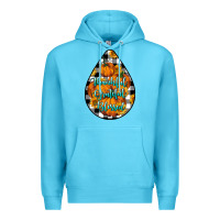 Ocean Blue Thankful Grateful Blessed Premium Hoodie - LillyAllenDesigns