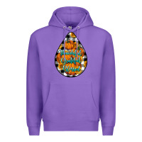 Purple Thankful Grateful Blessed Premium Hoodie - LillyAllenDesigns