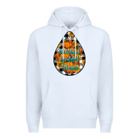 White Thankful Grateful Blessed Premium Hoodie - LillyAllenDesigns