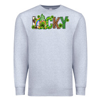 Heather Grey Love horseshoe St. Patrick's Day Premium Sweatshirt - Neo Western