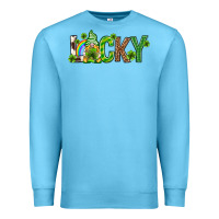 Ocean Blue Love horseshoe St. Patrick's Day Premium Sweatshirt - Neo Western