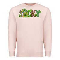 Pale Pink Love horseshoe St. Patrick's Day Premium Sweatshirt - Neo Western