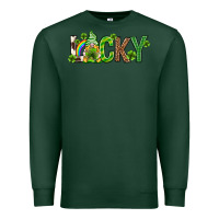 Sports Green Love horseshoe St. Patrick's Day Premium Sweatshirt - Neo Western