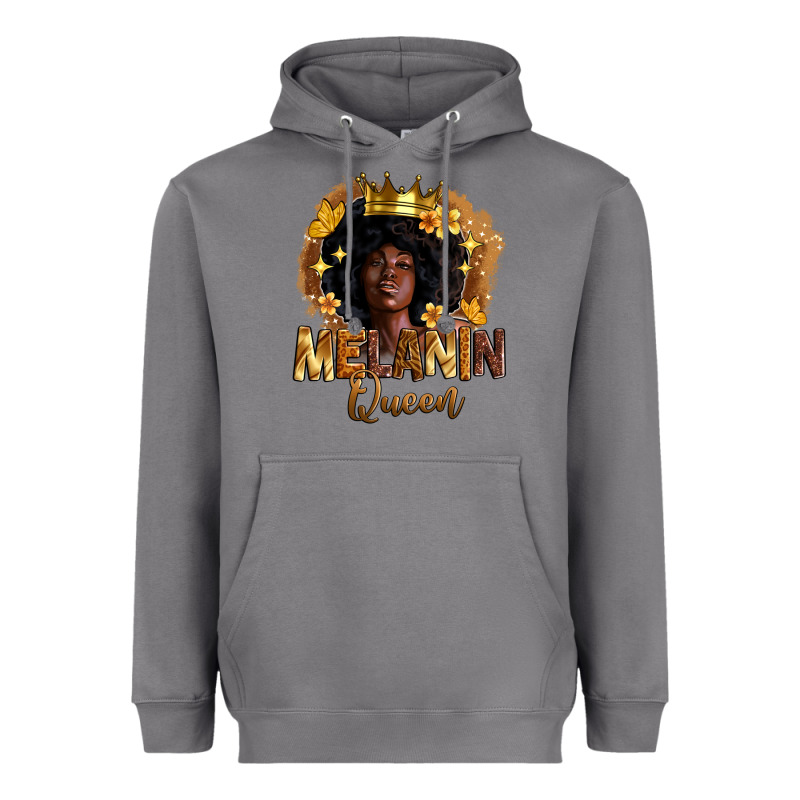 Melanin Queen Heavyweight Hoodie by Zillion Design Studio | Teevron