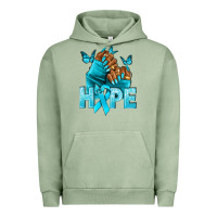 Pigment Oil Green hope tealribbonovarian cancer nails Urban Hoodie - NancyCooperArtShop
