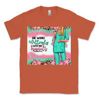Copper she works willingly with her hands blonde nurse Classic Tee - RanaPortraitStore