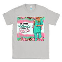 Moon Dust she works willingly with her hands blonde nurse Classic Tee - RanaPortraitStore