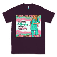 Plum she works willingly with her hands blonde nurse Classic Tee - RanaPortraitStore