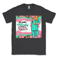 Smoke she works willingly with her hands blonde nurse Classic Tee - RanaPortraitStore