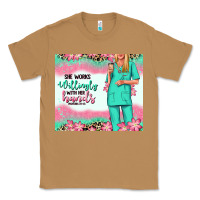 Toasted Coconut she works willingly with her hands blonde nurse Classic Tee - RanaPortraitStore