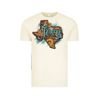Vintage Arctic leopard cowhide sunflower texas map Vintage Tee - Artiststas