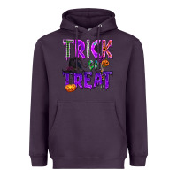 Plum Trick or Treat Heavyweight Hoodie - texasbilliewilder