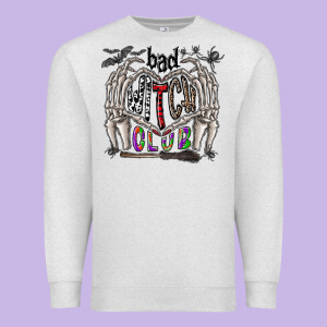 Bad Witch Club Premium Sweatshirt Designed By Cowhidedigitalart