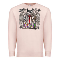 Pale Pink bad witch club Premium Sweatshirt - CowhideDigitalArt
