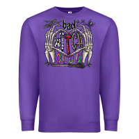 Purple bad witch club Premium Sweatshirt - CowhideDigitalArt